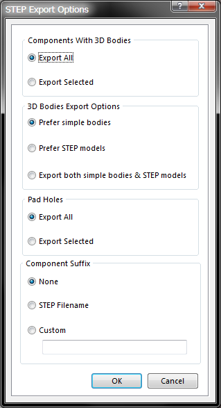 exporting step file from altium 10